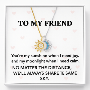 Sun & Moon Best Friends Necklace Set