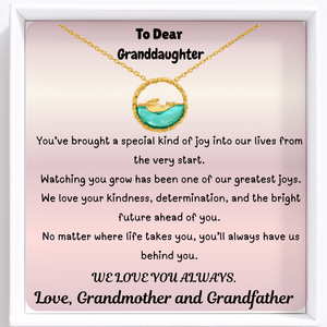 To  Granddaughter Soul Serenity Necklace - Calm, Brave, Loved