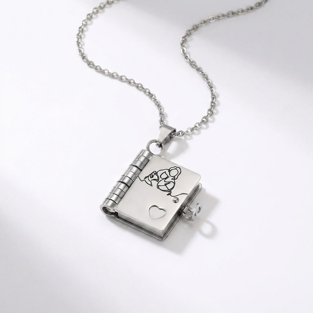 To My Granddaughter -  Book Locket Necklace