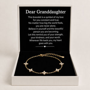 Golden Whisper Bracelet – Granddaughter, My Strength in Every Whisper