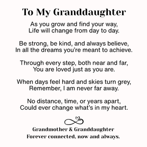 To My Granddaughter Infinity Heart Bracelet Linked Forever From Grandmother