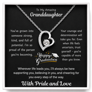 Happy Graduation Dear Granddaughter Bound by Love Necklace - The Future Is Yours