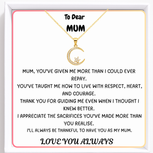 Dear Mother - The Light That Guides My Heart - Guiding star Necklace