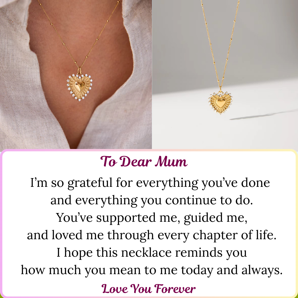 Heart of My Mum Pendant Necklace