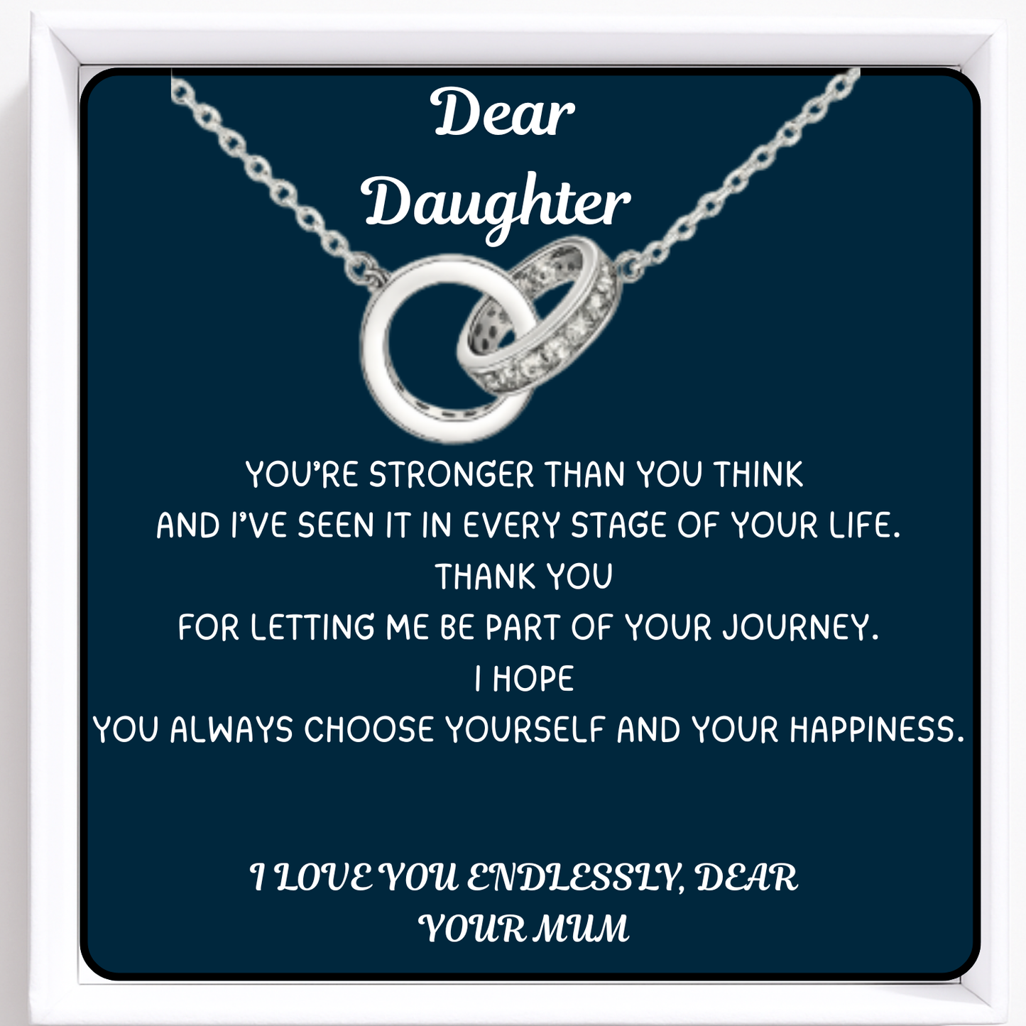 Dear Daughter Infinite Embrace Necklace - Love Without End