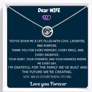 To Dear Wife Always Together Necklace - Forever Side by Side