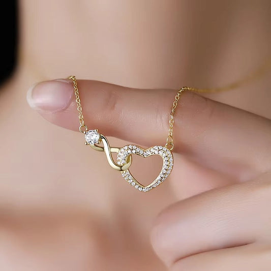 To My Love - Infinity Heart Necklace - Forever Bound