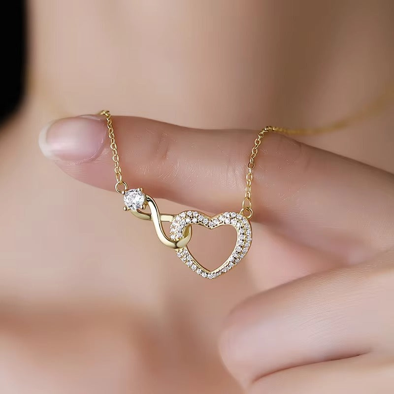 Infinity Heart Necklace - A bond that can never be undone
