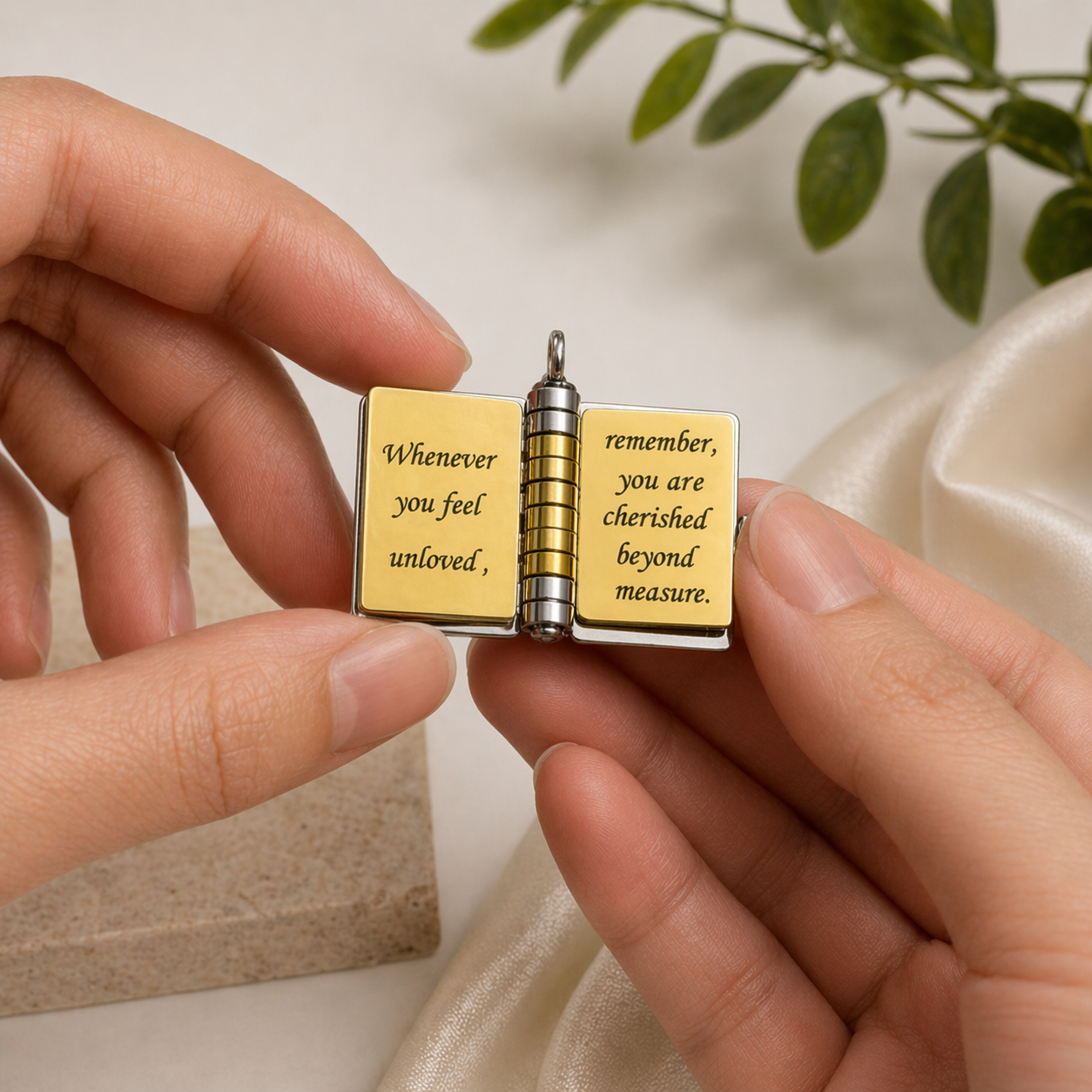 To My Daughter - My Little Star Book Locket Necklace