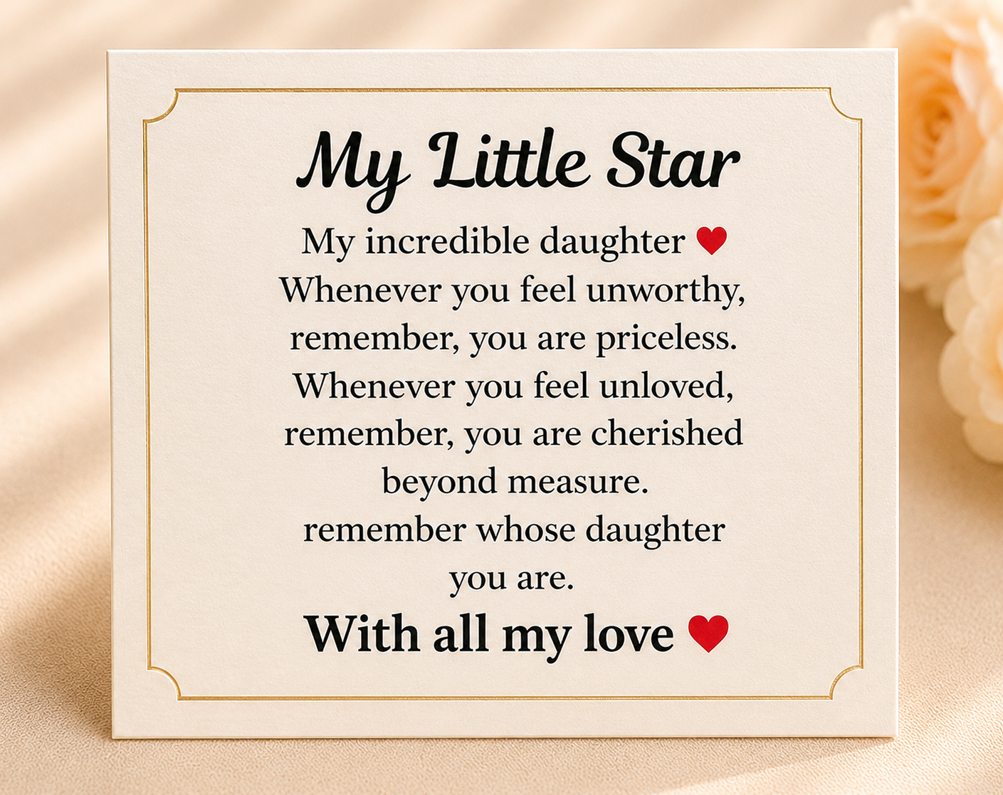 To My Daughter - My Little Star Book Locket Necklace