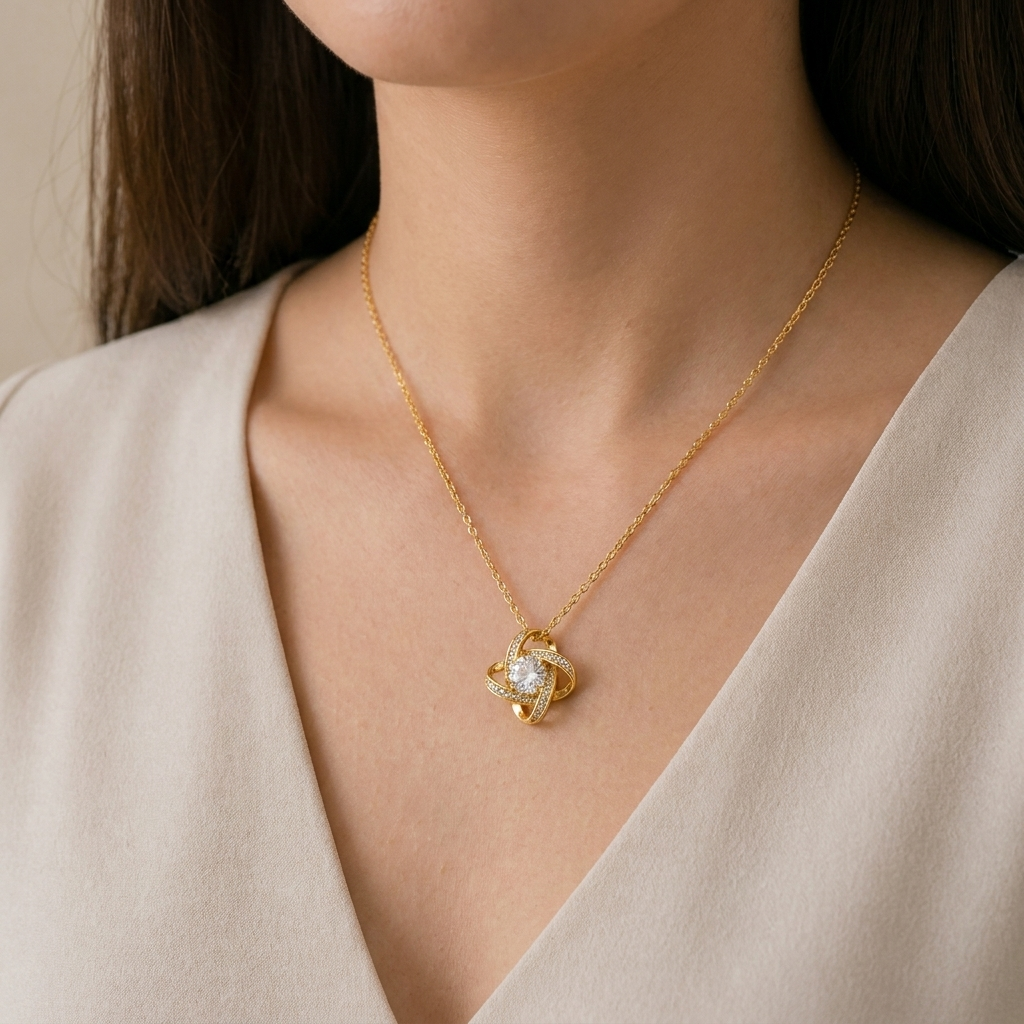 Thank You, From My Heart - Grateful Heart Necklace