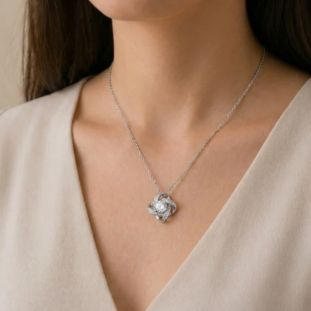 Empowerment Eternal Knot Necklace - Power in Our Bond