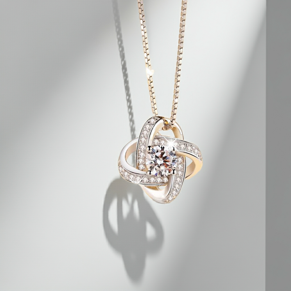 Happy Graduation Dear Granddaughter Eternal Knot Necklace - So Proud of You