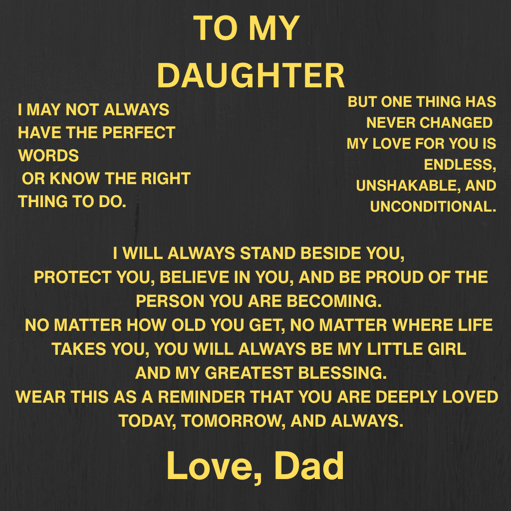 To My Daughter – From Dad – Love Knot Necklace