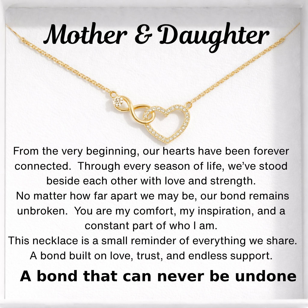 Infinity Heart Necklace - A bond that can never be undone