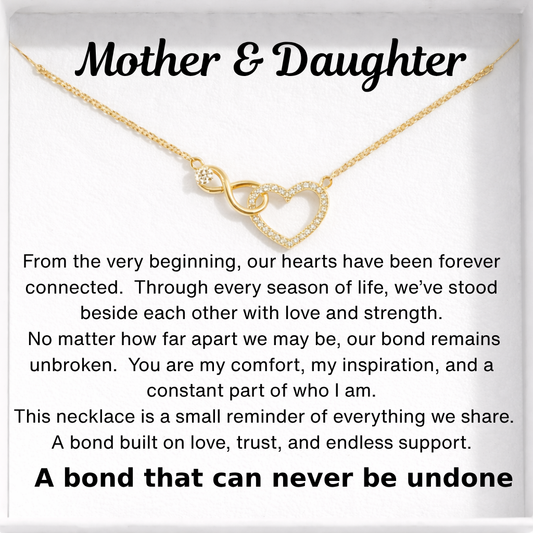 Infinity Heart Necklace - A bond that can never be undone