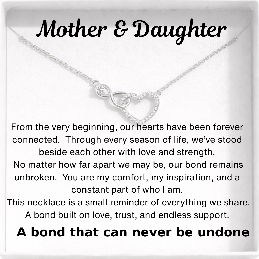 Infinity Heart Necklace - A bond that can never be undone