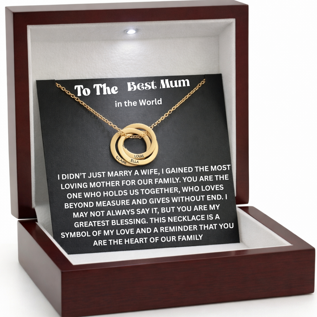 To The Best Mum in the World – Circle of Love Necklace