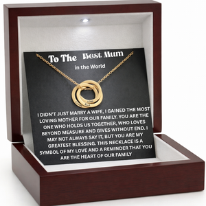 To The Best Mum in the World – Circle of Love Necklace