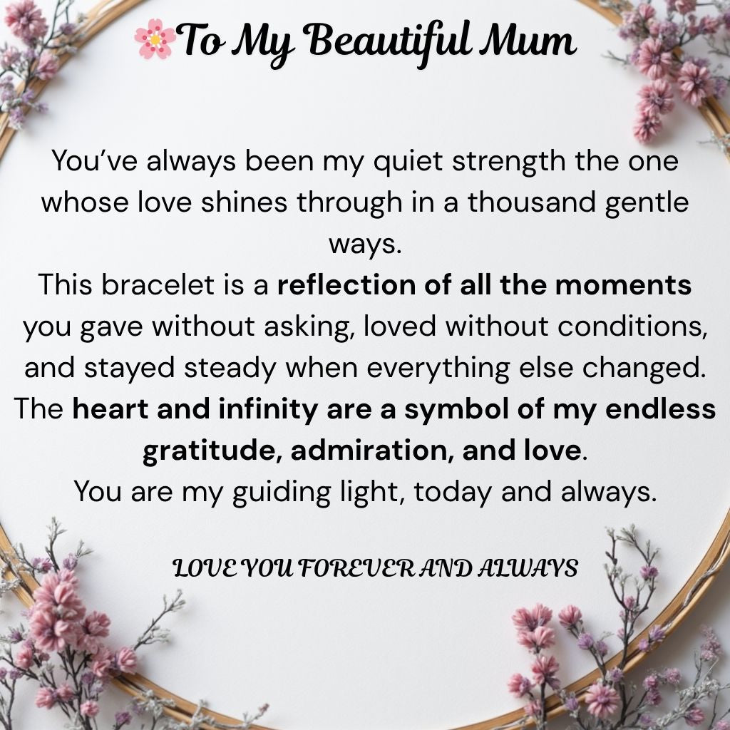 Mother Daughter Infinity Heart Bracelet -  Forever Between Us