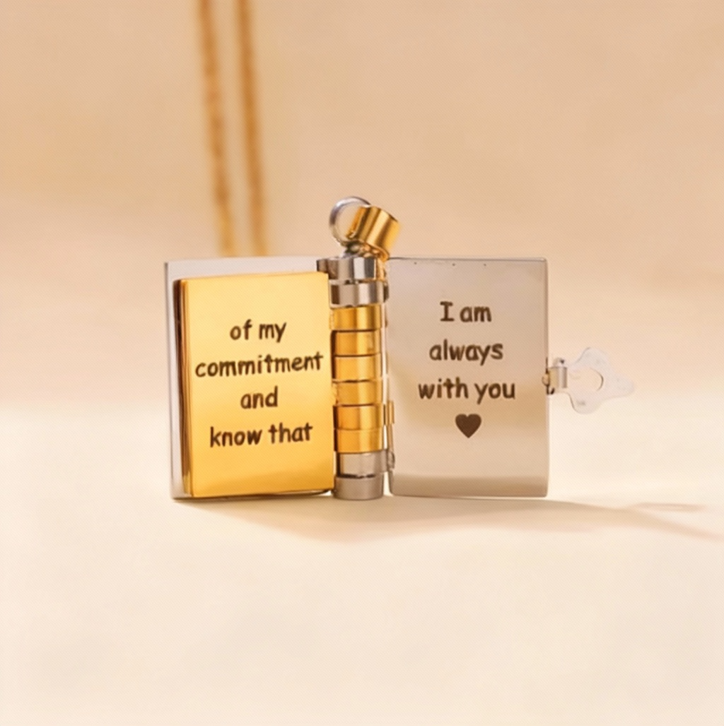 FOR DAUGHTER – I’m Always With You Book Promise Necklace