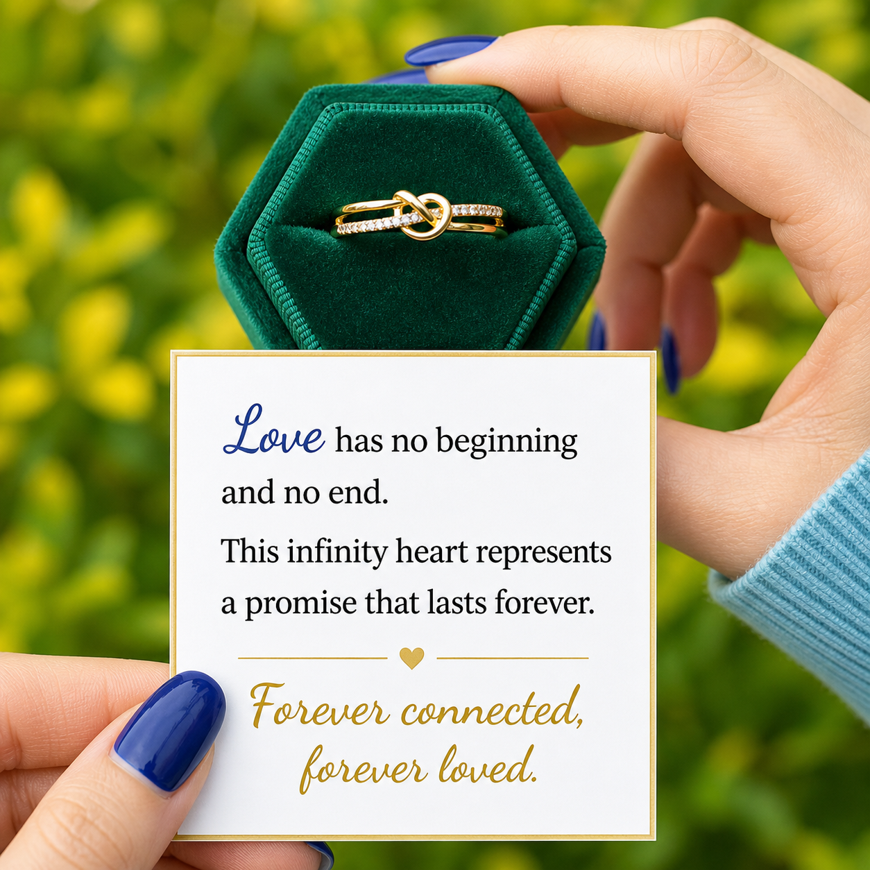 Infinity Heart Promise Ring