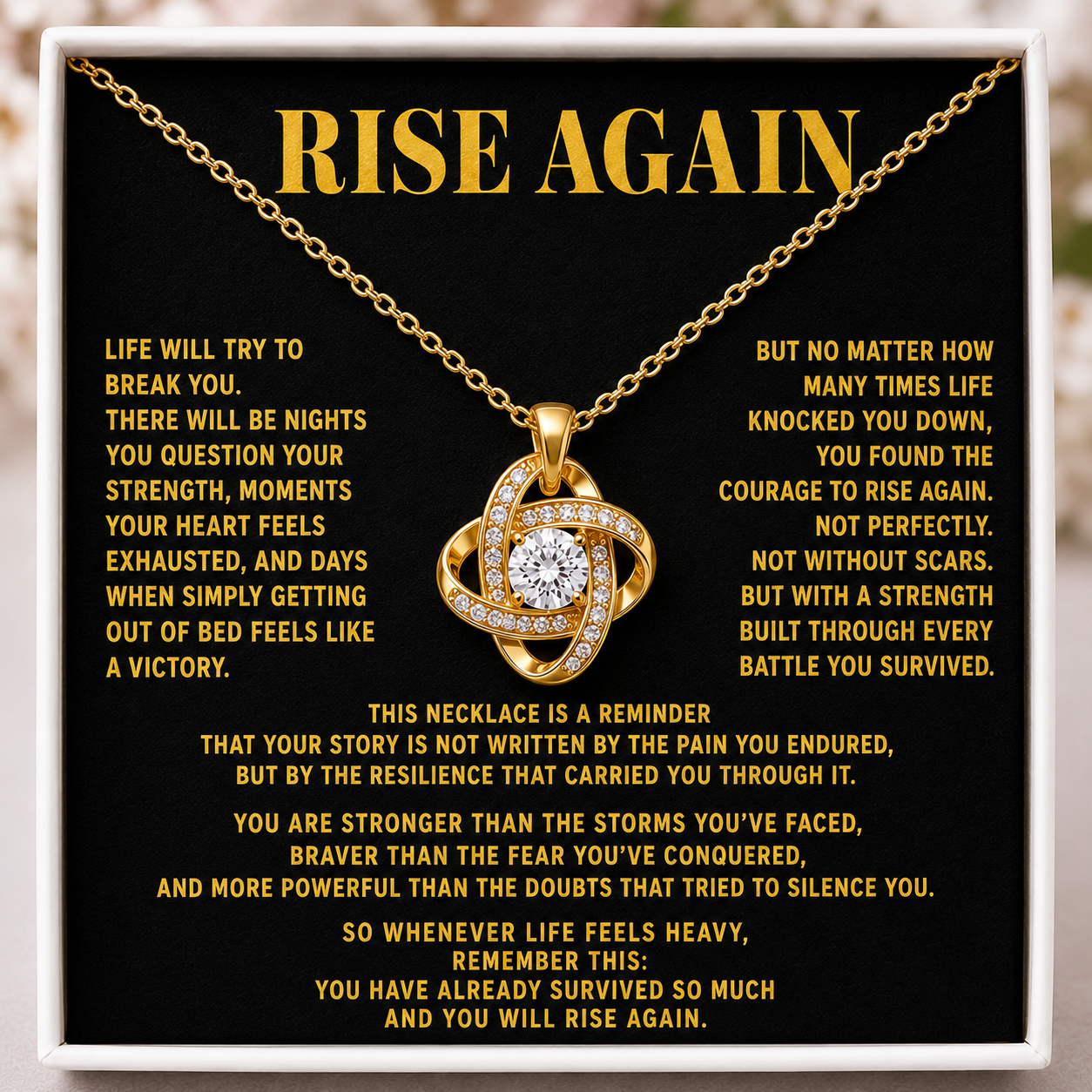 Rise Again - Eternal Knot Necklace