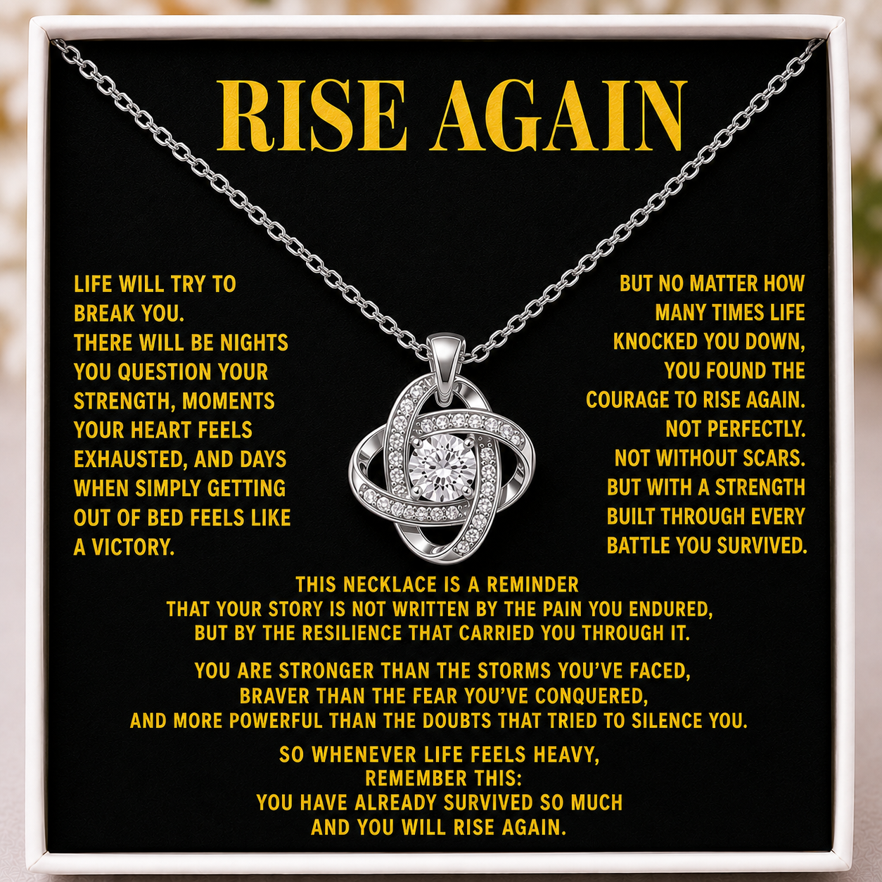 Rise Again - Eternal Knot Necklace