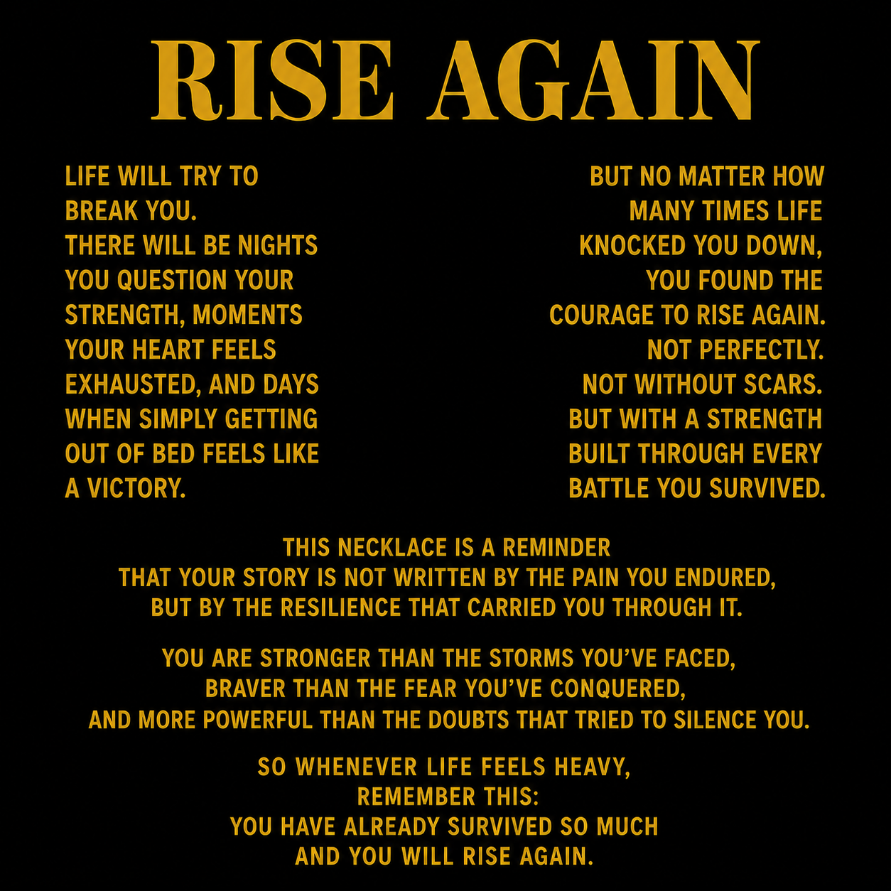 Rise Again - Eternal Knot Necklace