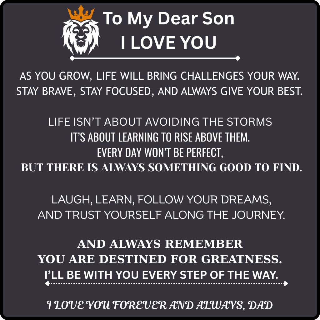 Dad and Son - Engraved Love You Forever Bracelet