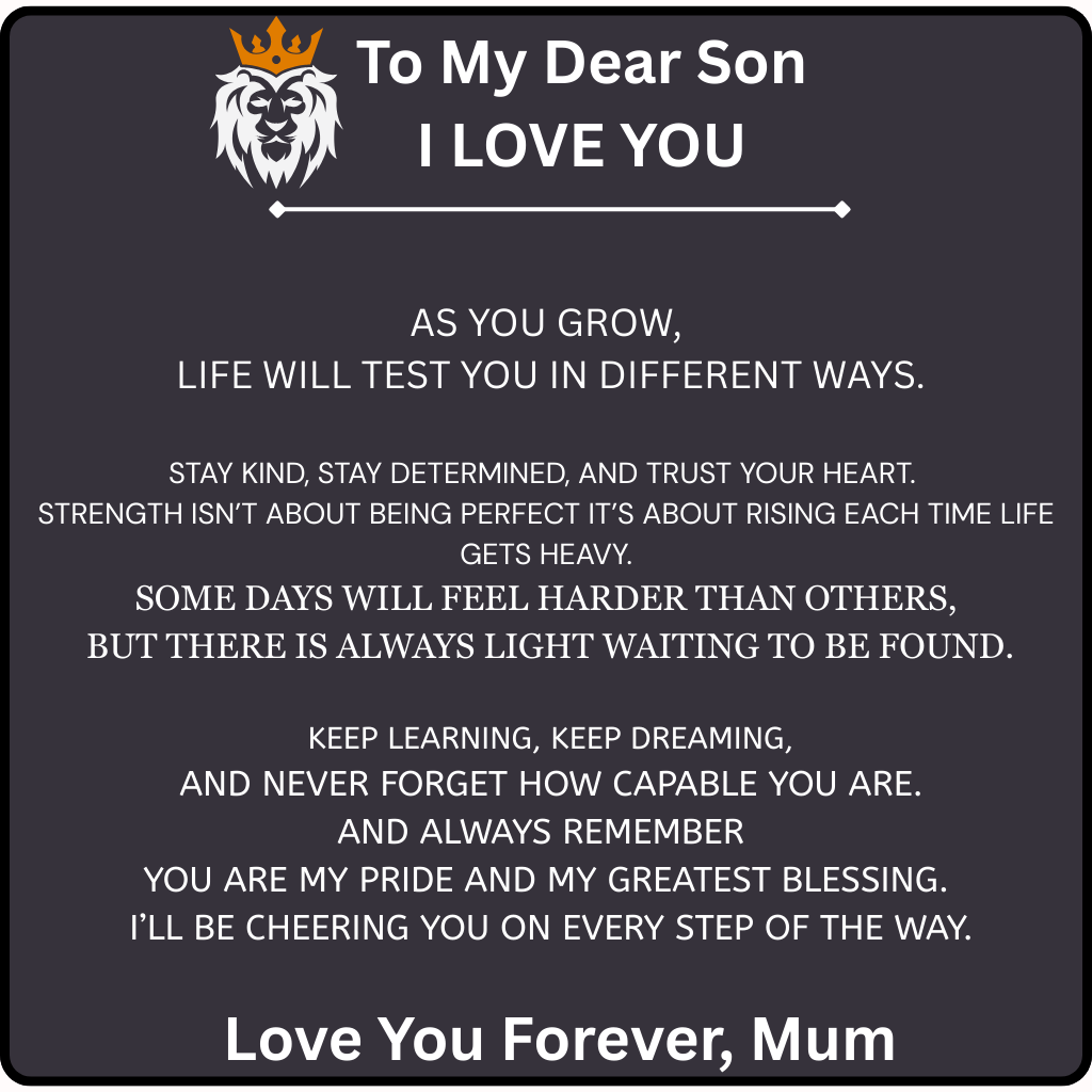 Mother and son - Engraved Love You Forever Bracelet