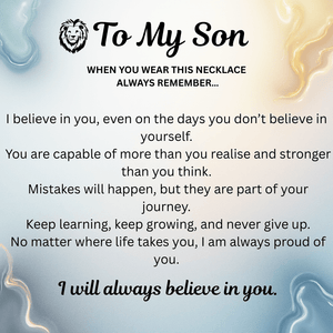 To My Son - I Believe in  You - Cuban Chain Necklace