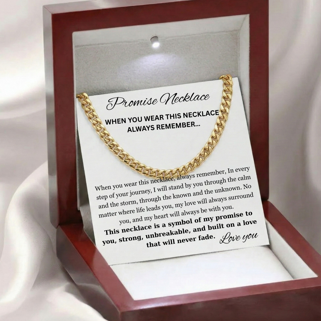 To My Son - A Promise That Never Breaks Necklace
