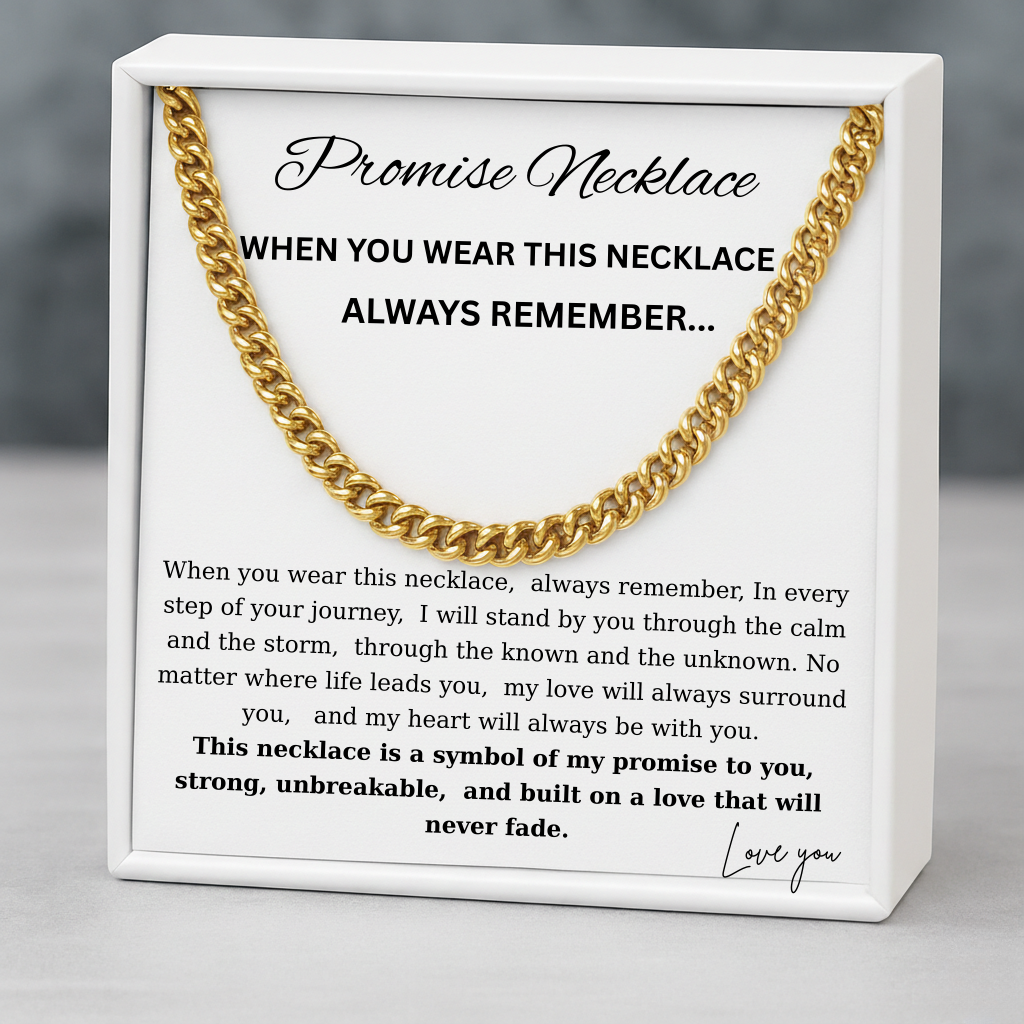 To My Son - A Promise That Never Breaks Necklace