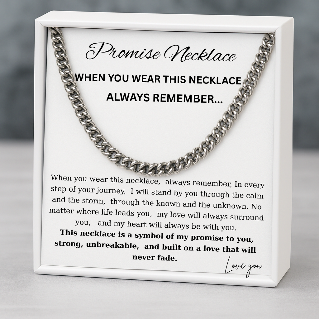 To My Son - A Promise That Never Breaks Necklace