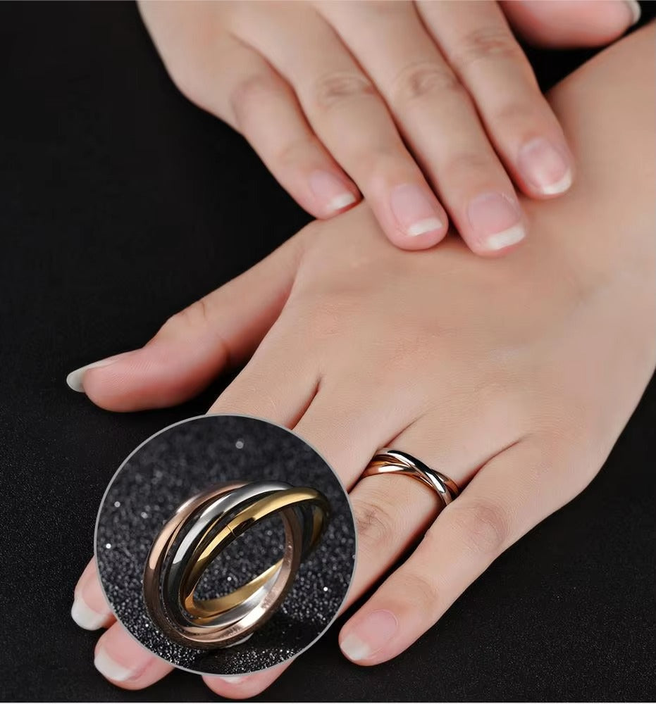 Three-Band Fidget Ring for Daughter or  Granddaughter