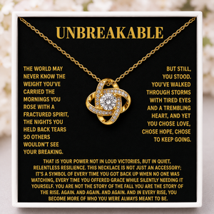 Unbreakable Grit Eternal Knot Necklace - Strength You Can Wear