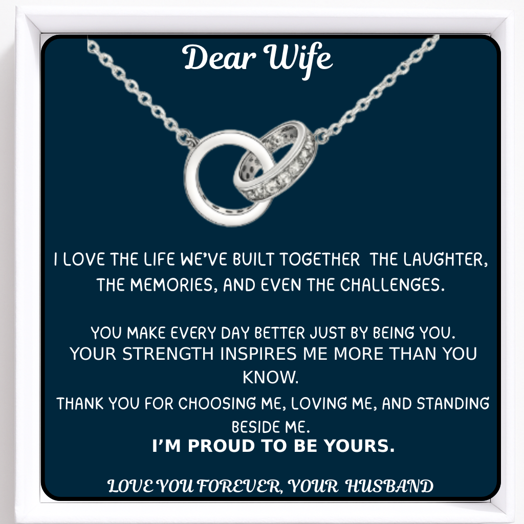 To My Dear Wife Infinite embrace Necklace