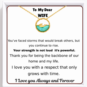 To My Wife Soul Serenity Necklace - Peace In Your Heart