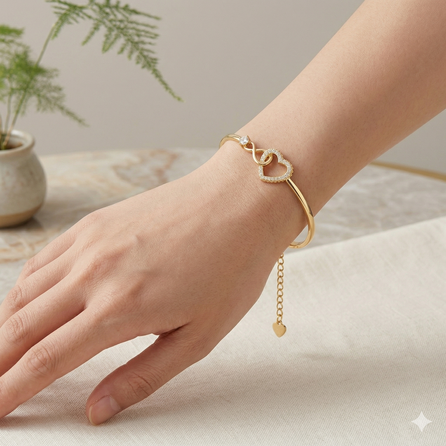 To My Dear Wife - Infinity Heart Bracelet - Love You Forever